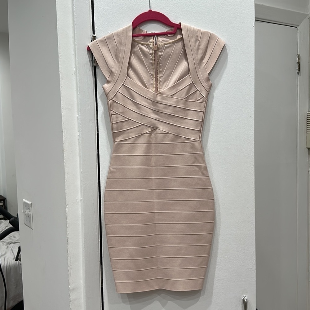 Tan bandage dress size XS - Picture 4 of 7